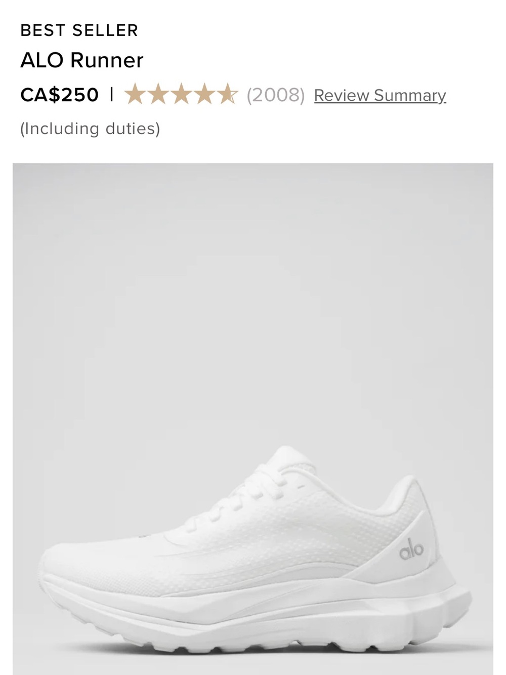 ALO Runner  - White